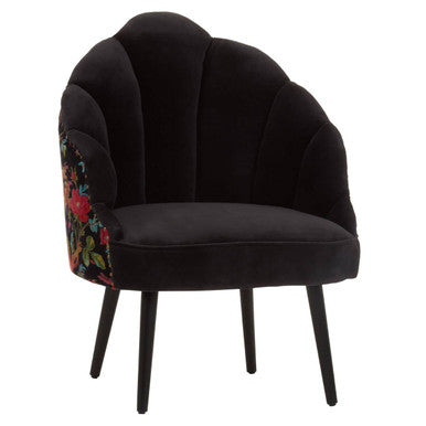 Cefena Peacock Design Scalloped Chair - Image 3