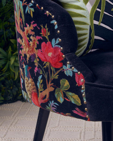 Cefena Peacock Design Scalloped Chair - Image 6