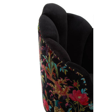 Cefena Peacock Design Scalloped Chair - Image 7