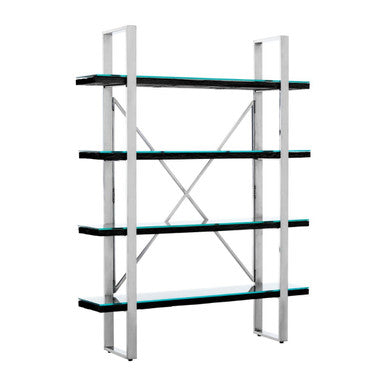 Kerala Black Four Tier Shelf Unit