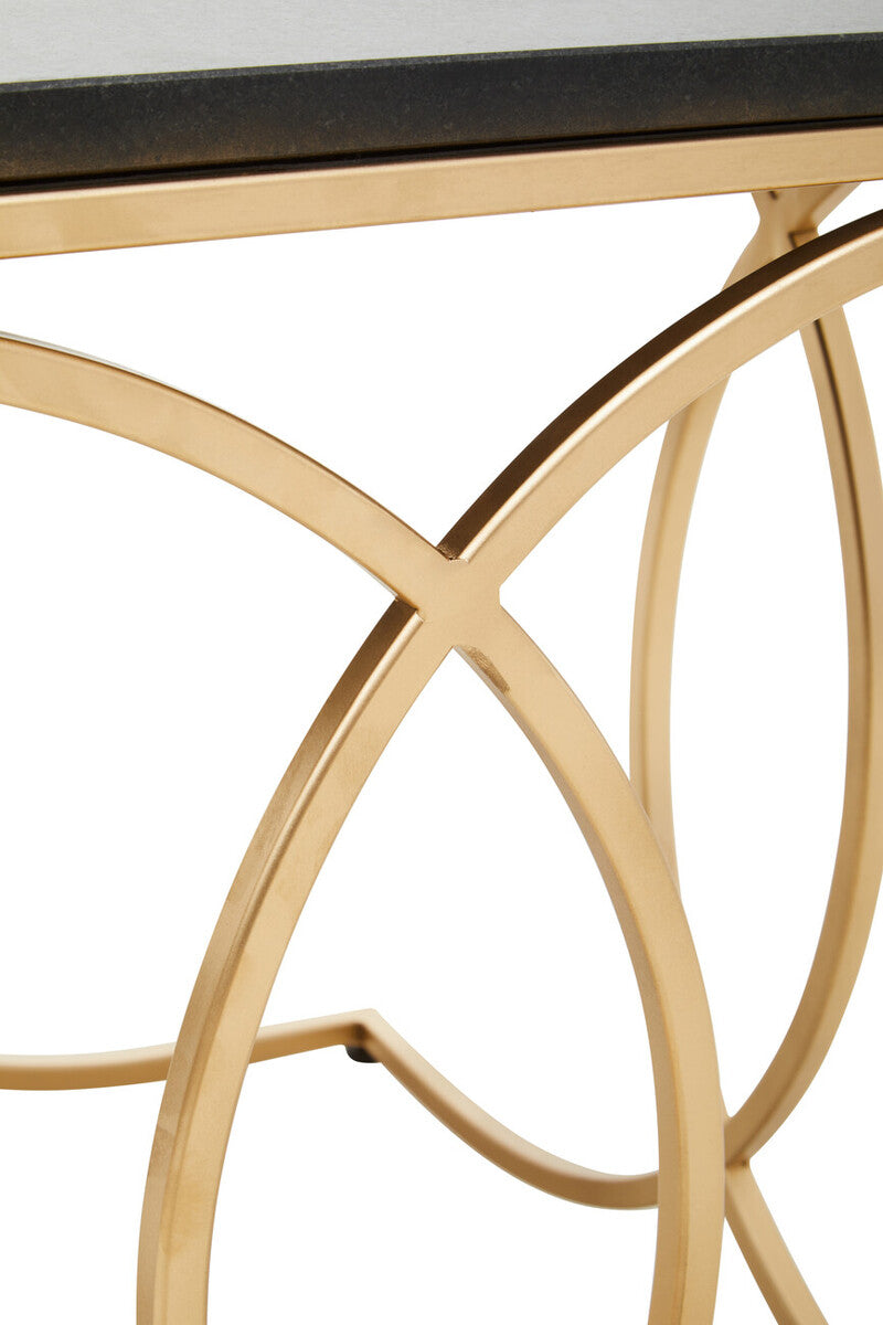Kia Black Top Side Table