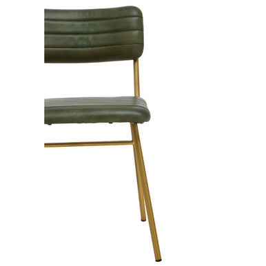 Buffalo Green Leather Dining Chair - Image 5