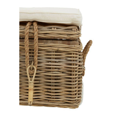 Java Natural Rattan Storage Stool