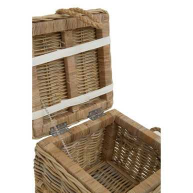 Java Natural Rattan Storage Stool