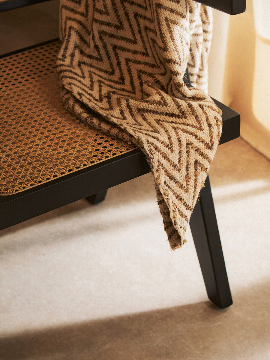 Cebu Natural Cane and Black Beech Wood Dining Chair - Image 14