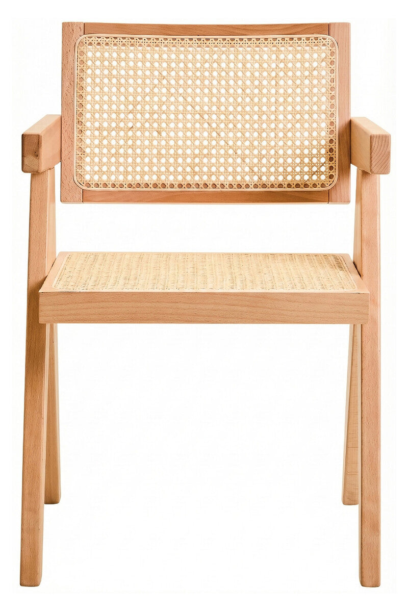Cebu Natural Cane and Beech Wood Dining Chair - Image 2