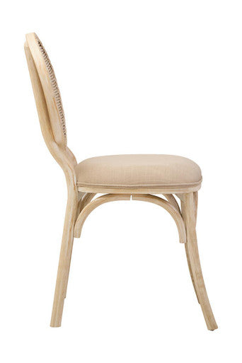 Cebu White Wash Elm Wood Dining Chair