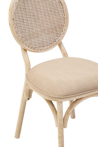 Cebu White Wash Elm Wood Dining Chair
