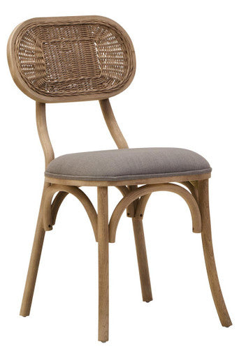 Cebu Grey Wash Elm Wood Dining Chair - Image 4