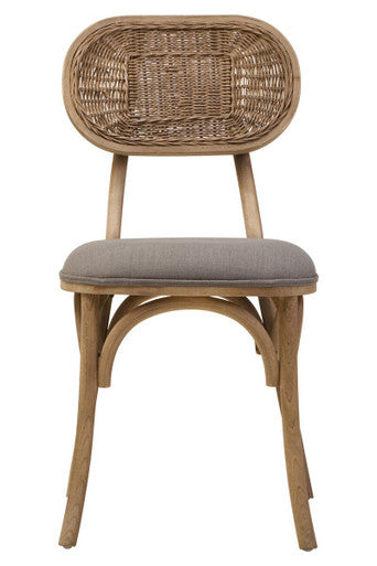 Cebu Grey Wash Elm Wood Dining Chair - Image 2