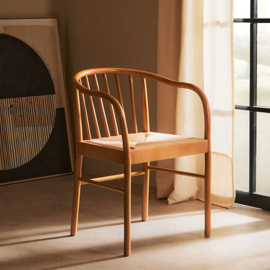 Cebu Natural Rope and Beech Wood Chair - Image 1