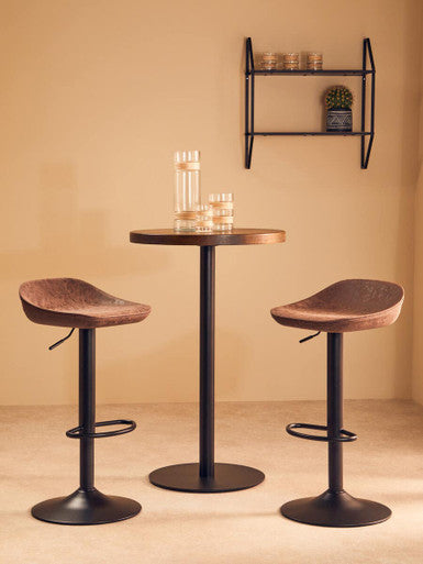 Dalston Set Of Two Mocha Bar Stools