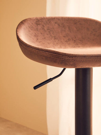Dalston Set Of Two Mocha Bar Stools