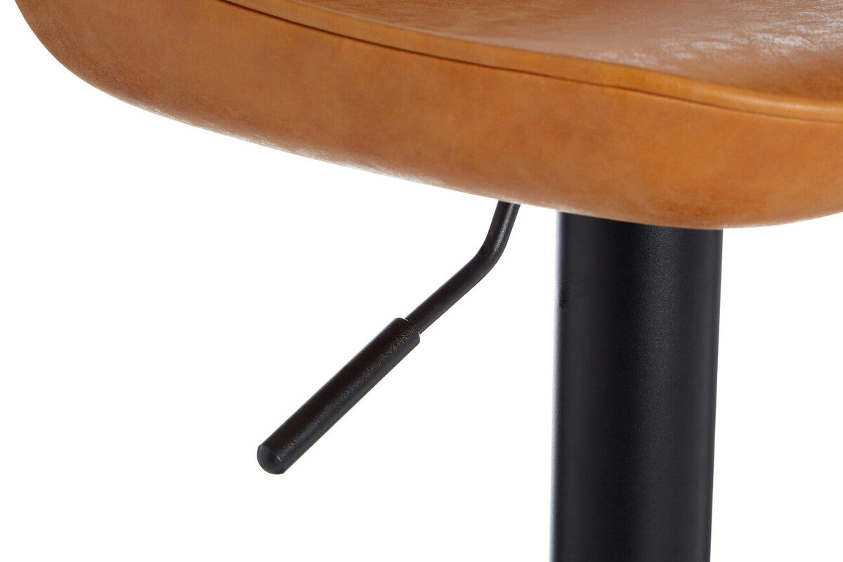 Dalston Set Of Two Camel Bar Stools