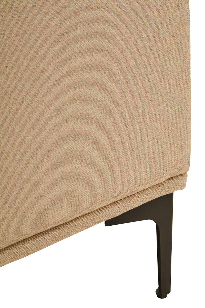 3 Seater Natural Fabric Left Chaise Sofa, Toulon - Image 15