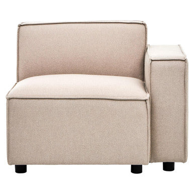 Toulouse Natural Fabric Left Arm Sofa