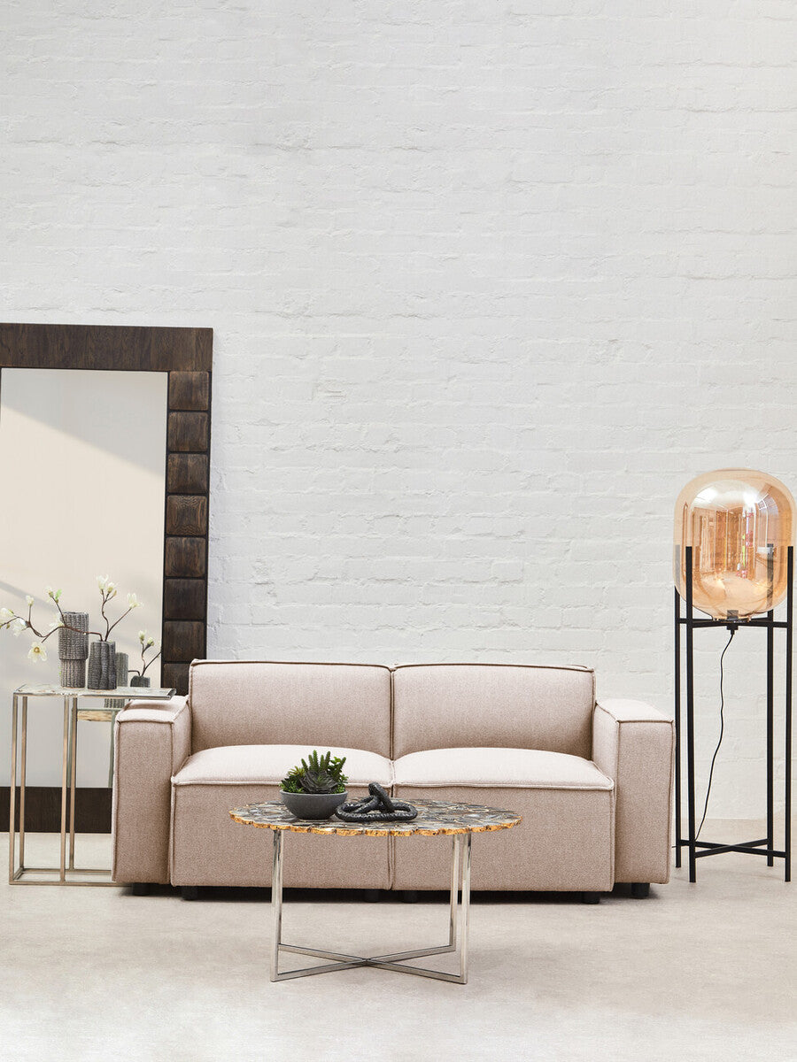 Toulouse Natural Fabric Left Arm Sofa