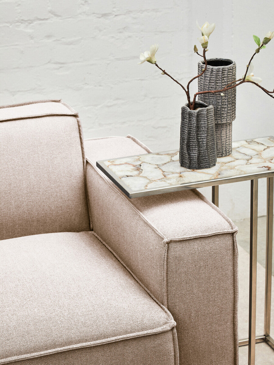 Toulouse Natural Fabric Left Arm Sofa