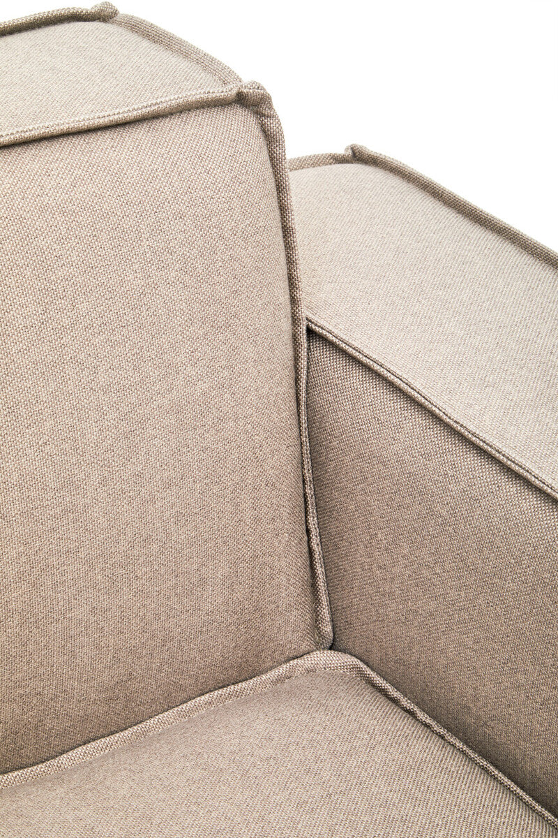 Toulouse Natural Fabric Left Arm Sofa