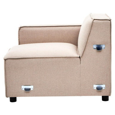 Toulouse Natural Fabric Right Arm Sofa