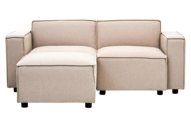 Toulouse Natural Fabric Right Arm Sofa