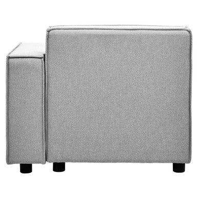 Toulouse Grey Fabric Left Arm Sofa