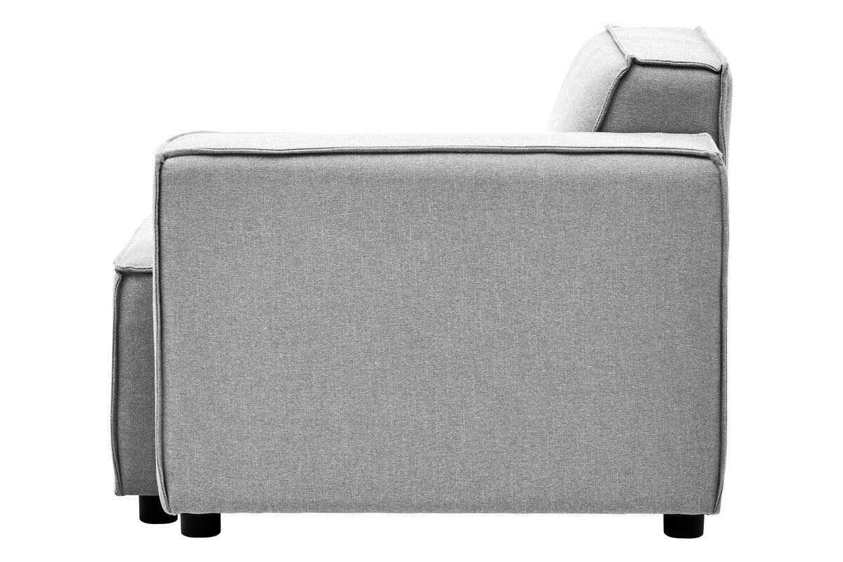 Grey Fabric Right Arm Modular Sofas, Toulouse - Image 5