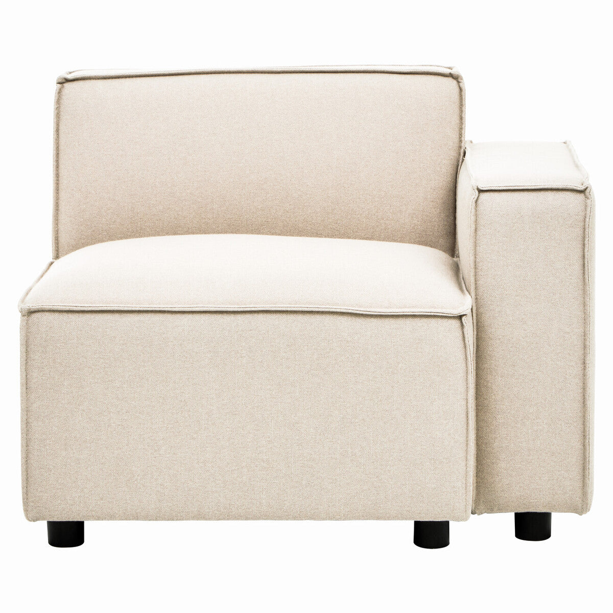 Beige armchair on a white background