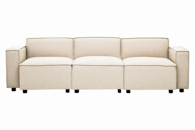 Toulouse Cream Fabric Left Arm Sofa
