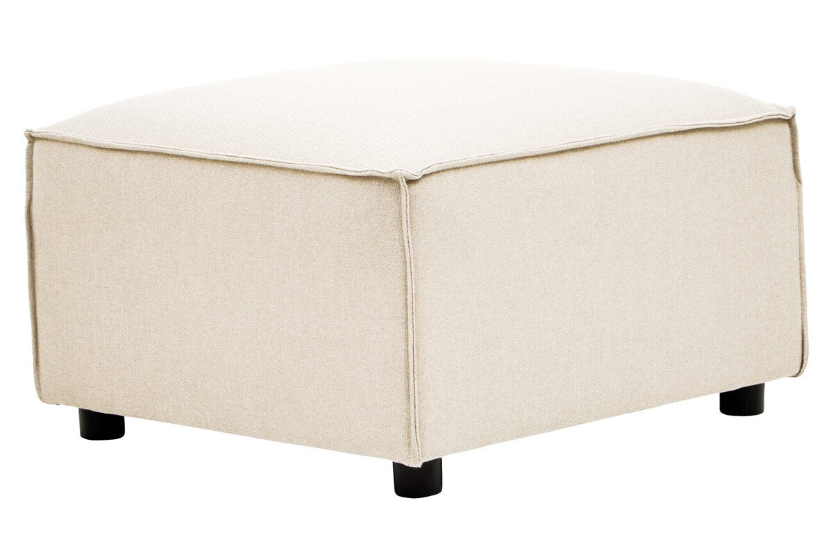 Cream Fabric Modular Ottoman, Toulouse
