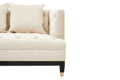 Sefira 3 Seat Viola Sand Fabric Sofa