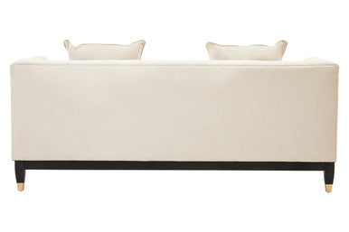 2 Seater Ivory Fabric Sofa, Sefira - Image 5