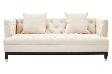 2 Seater Ivory Fabric Sofa, Sefira - Image 2