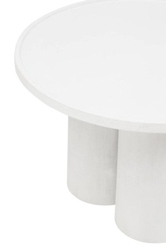 Walsa Whitewash Mango Wood Column Detail Coffee Table