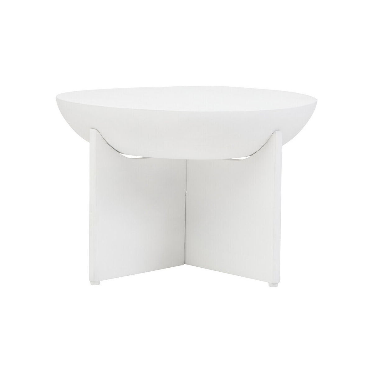 Walsa Whitewash Mango Wood Round Coffee Table