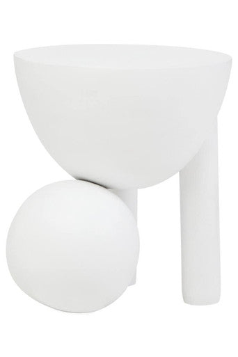 Walsa Whitewash Mango Wood Ball Detail Side Table - Image 8