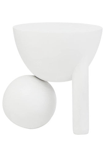 Walsa Whitewash Mango Wood Ball Detail Side Table - Image 7