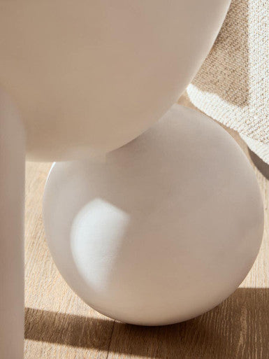 Walsa Whitewash Mango Wood Ball Detail Side Table - Image 5