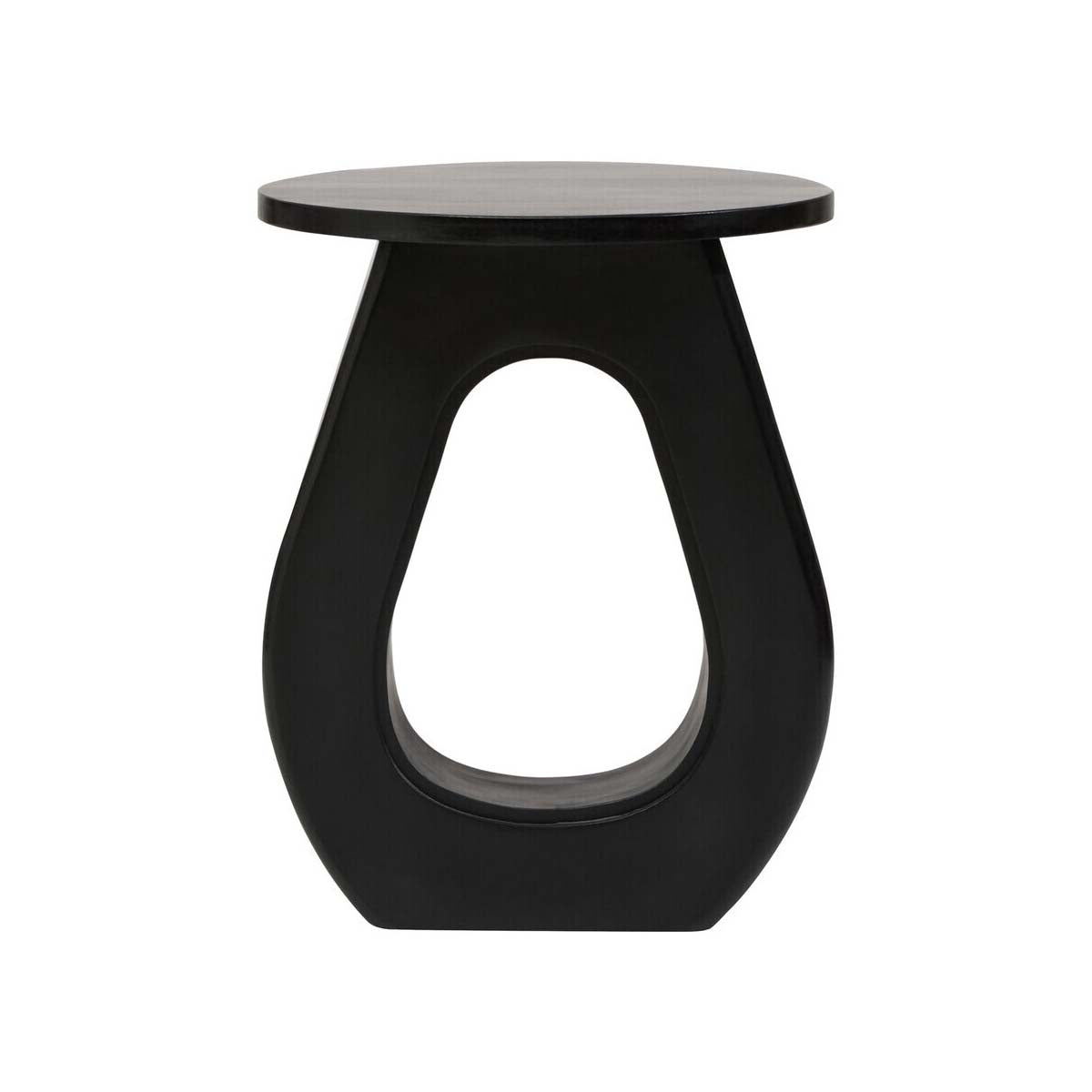 Walsa Black Finish Mango Wood Accent Table