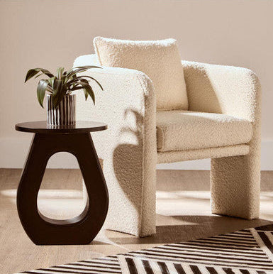 Walsa Black Finish Mango Wood Accent Table - Image 3