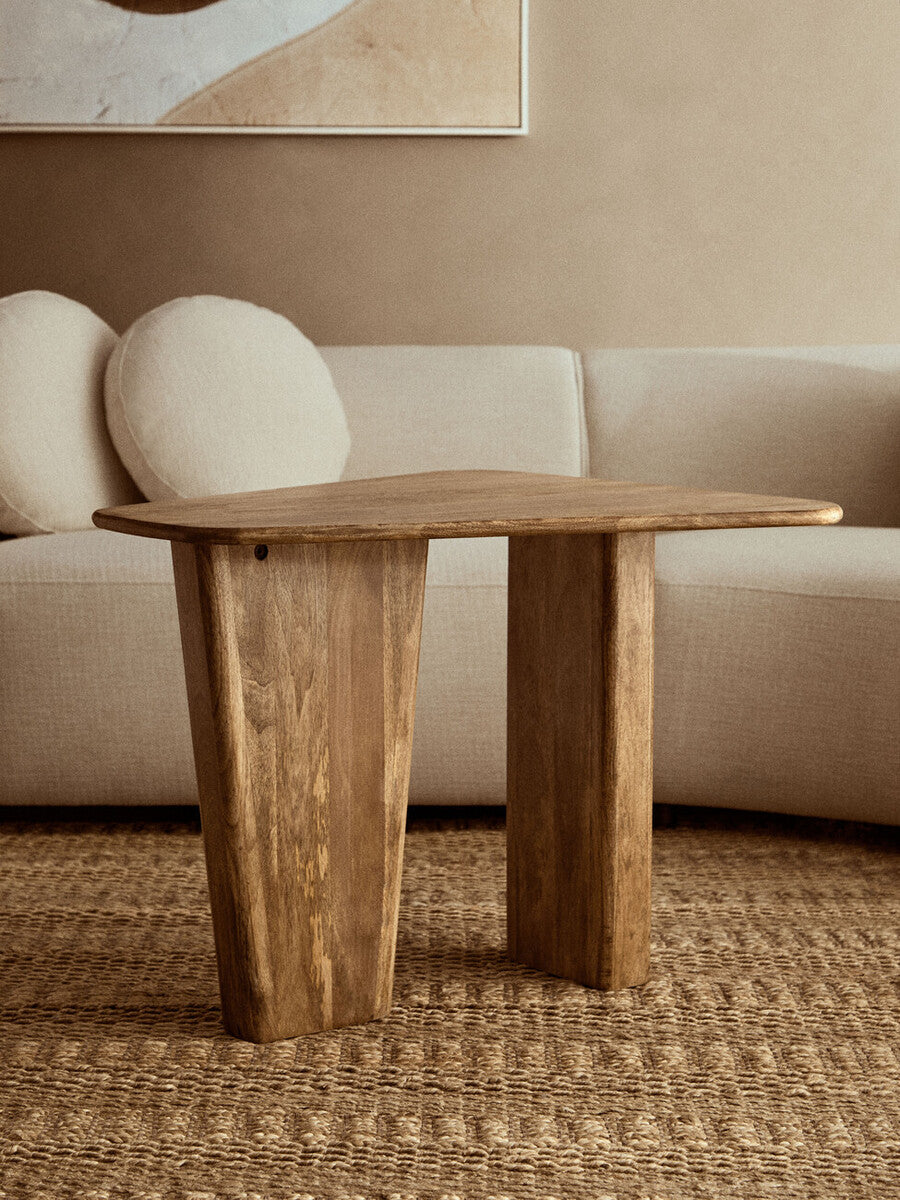 Walsa Natural Finish Mango Wood Coffee Table