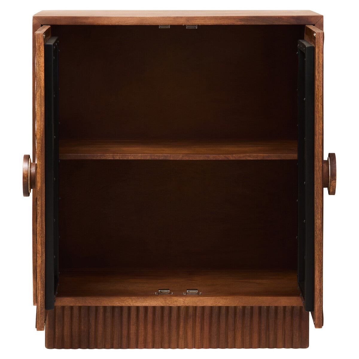 Sangar Two Door Mango Wood Carved Design Cabinet