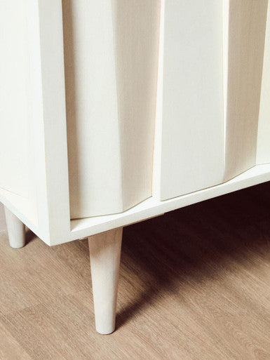 Sita Two Door Mango Wood Abstract Design Cabinet
