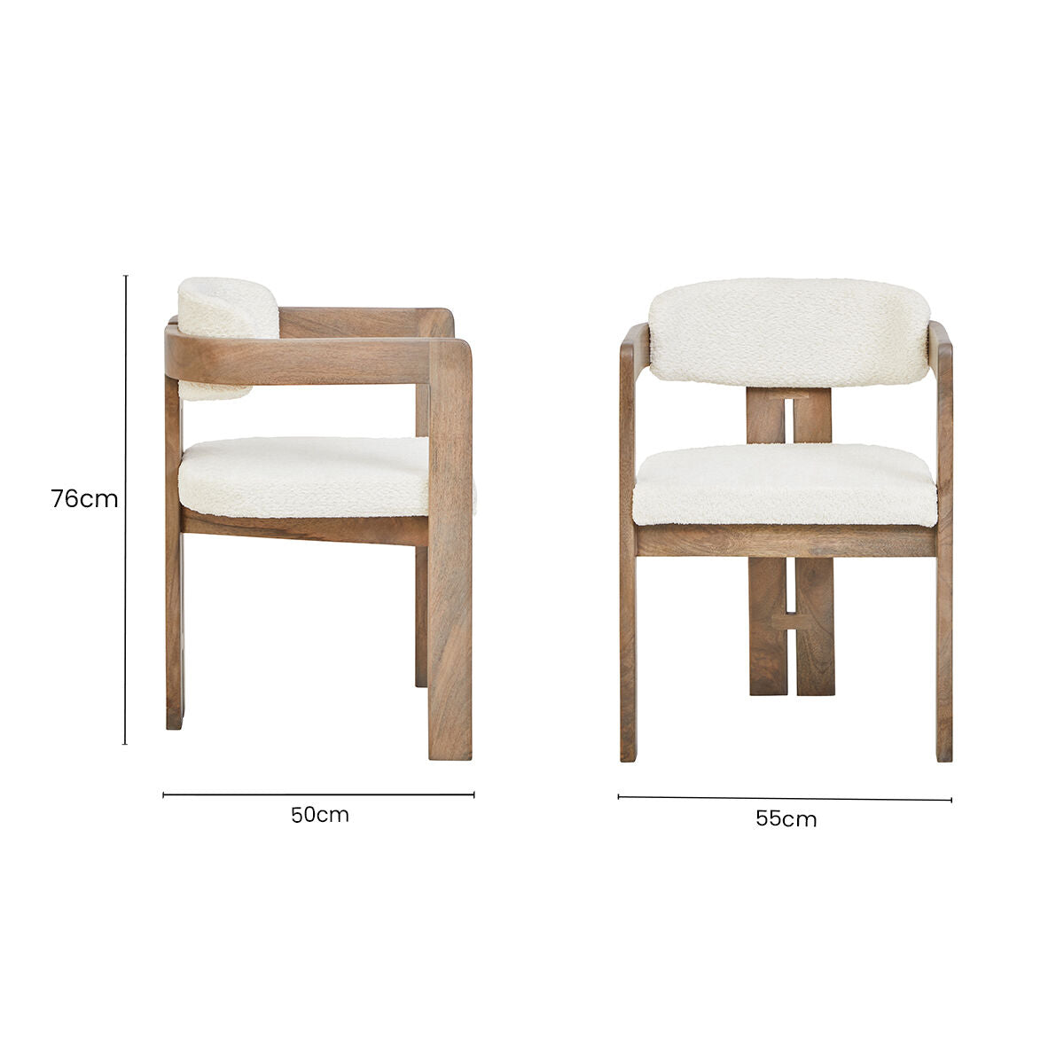 Torello Grey Mango Wood Chair - Image 13