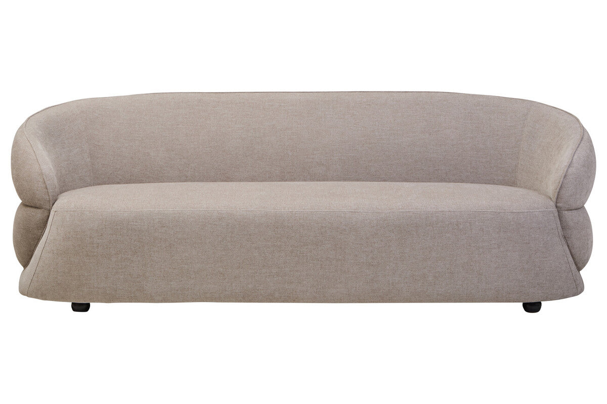 Beige sofa on a white background