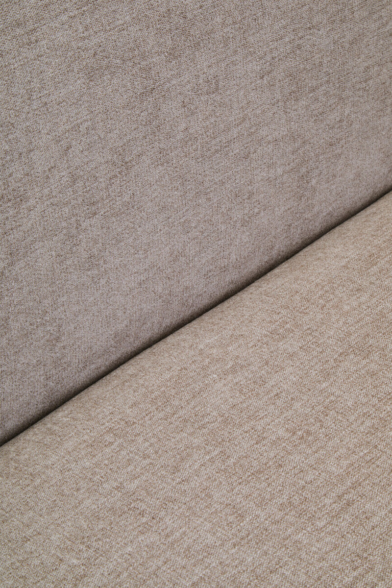 3 Seater Taupe Chenille Sofa, Daphne