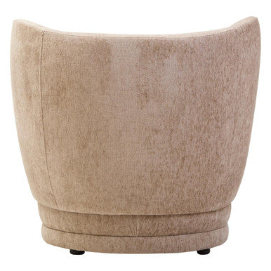 Delray Deep Stone Chenille Curved Chair - Image 6