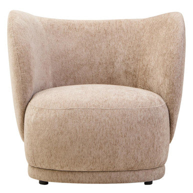 Delray Deep Stone Chenille Curved Chair - Image 2