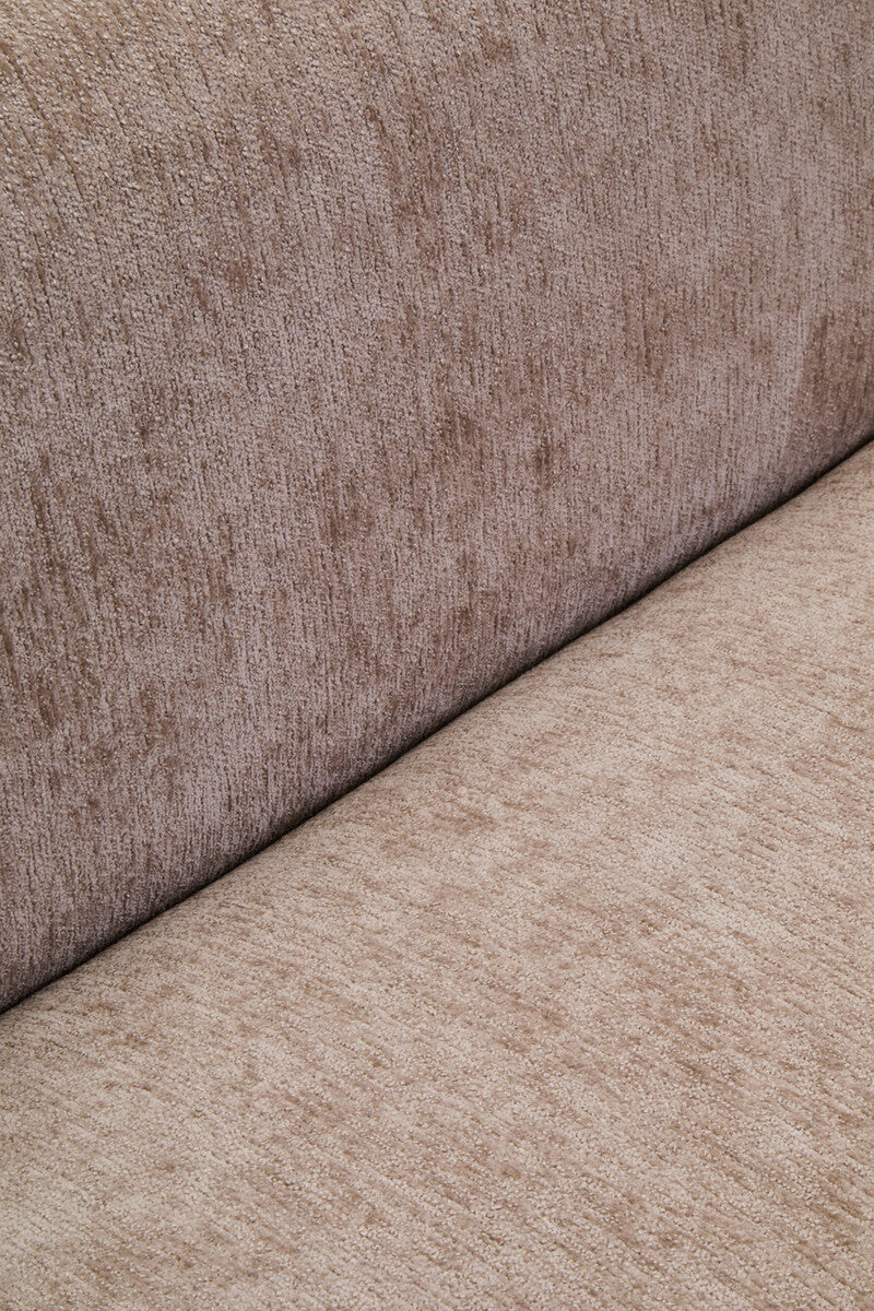 3 Seater Deep Stone Chenille Curved Sofa, Delray - Image 11
