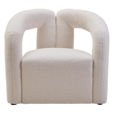 Davina Ivory Boucle Statement Chair - Image 2